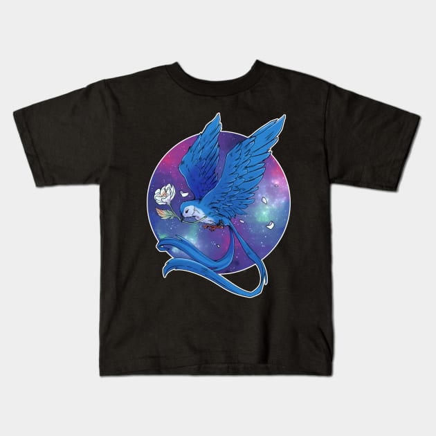 On Wings of Hope (Black Variant) Kids T-Shirt by rbillustration